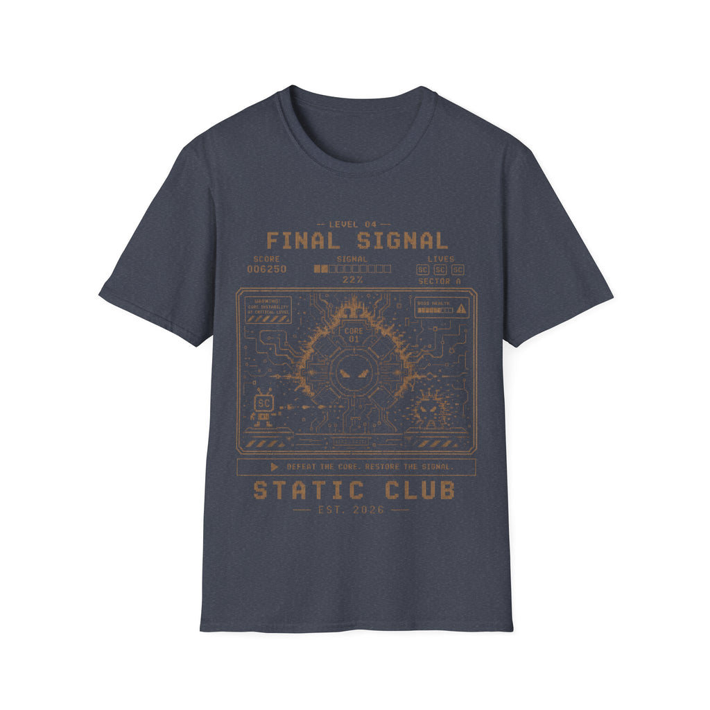 Signal Run Retro Arcade T-Shirt – Level 04: Final Signal