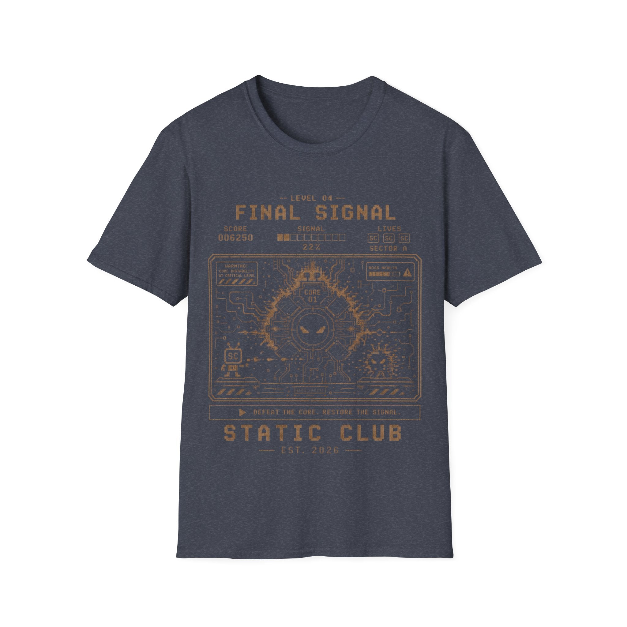 Signal Run Retro Arcade T-Shirt – Level 04: Final Signal