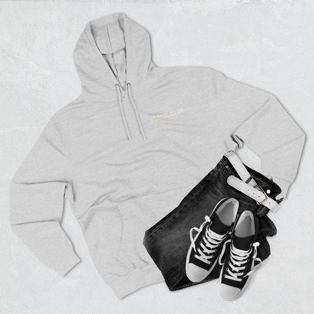 STATIC CLUB Core Hoodie — Minimal Logo