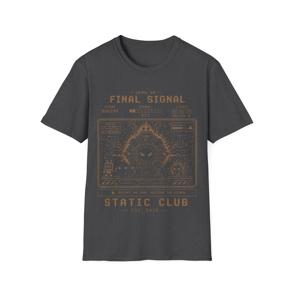 Signal Run Retro Arcade T-Shirt – Level 04: Final Signal