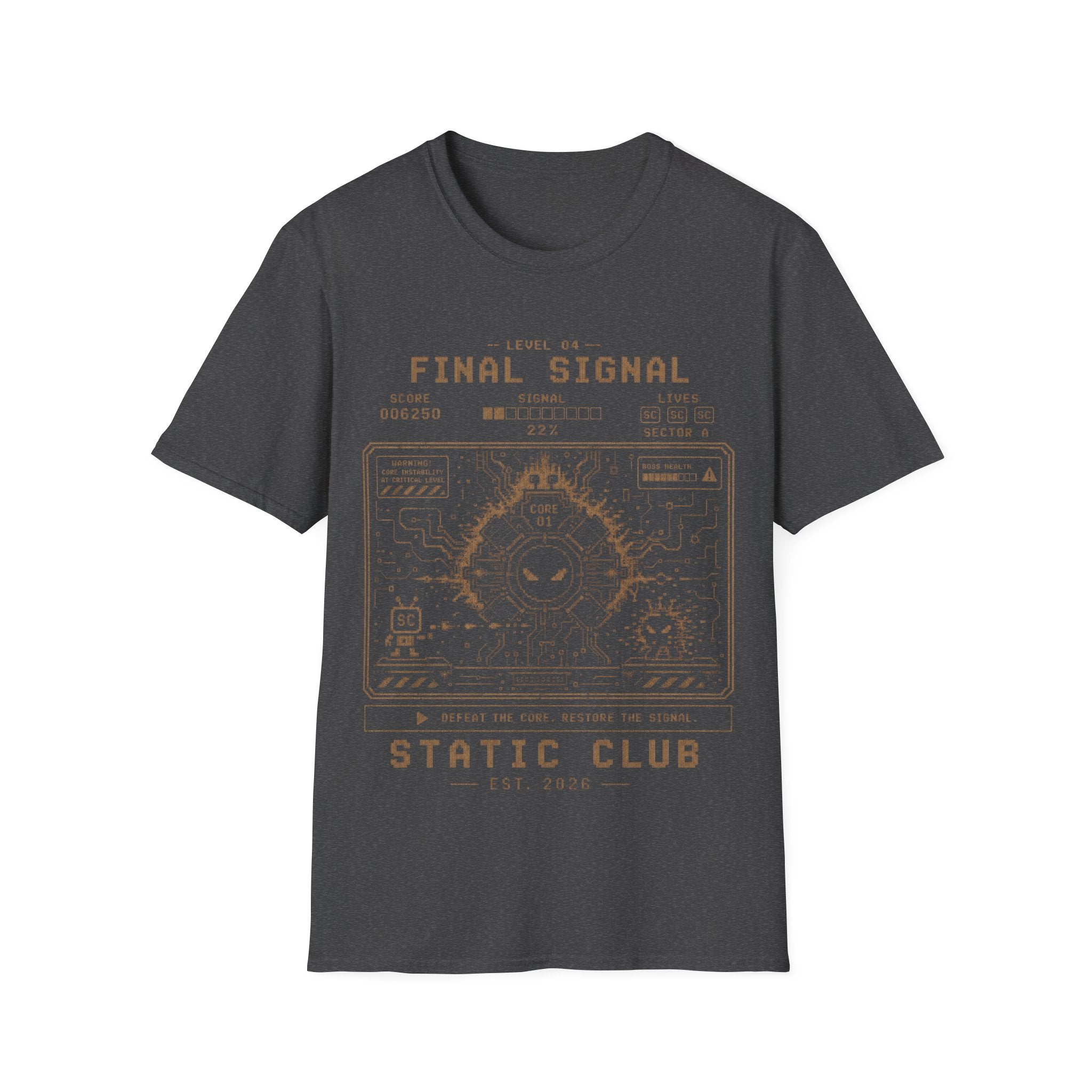 Signal Run Retro Arcade T-Shirt – Level 04: Final Signal