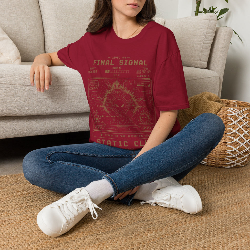 Signal Run Retro Arcade T-Shirt – Level 04: Final Signal
