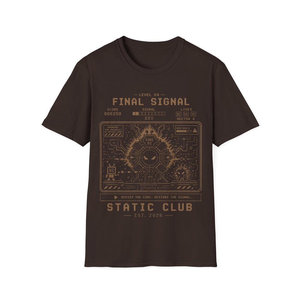Signal Run Retro Arcade T-Shirt – Level 04: Final Signal