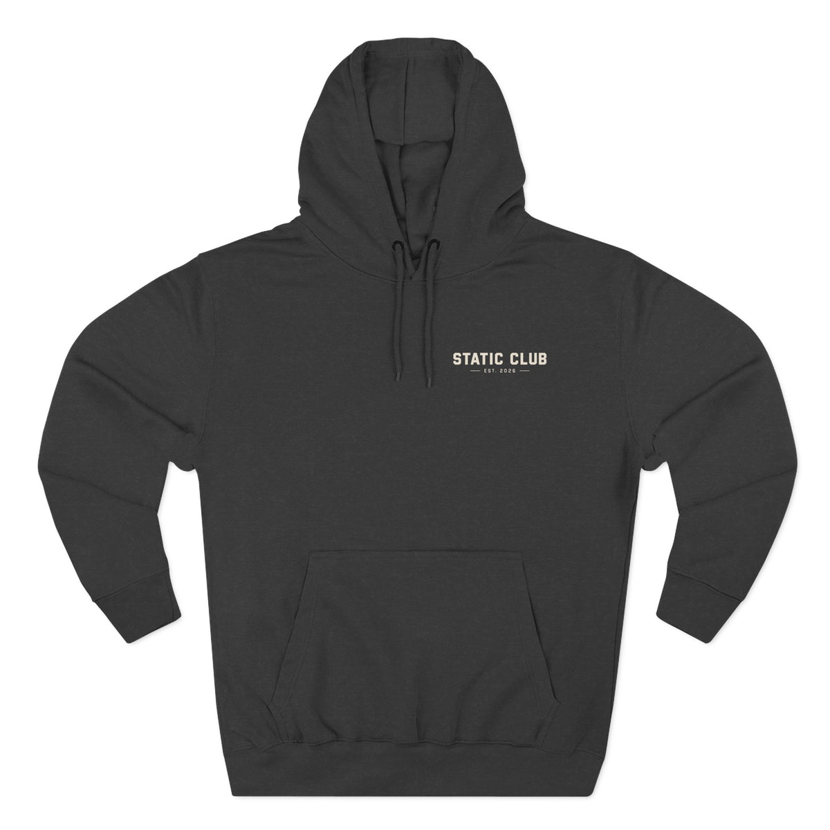 STATIC CLUB Core Hoodie — Minimal Logo