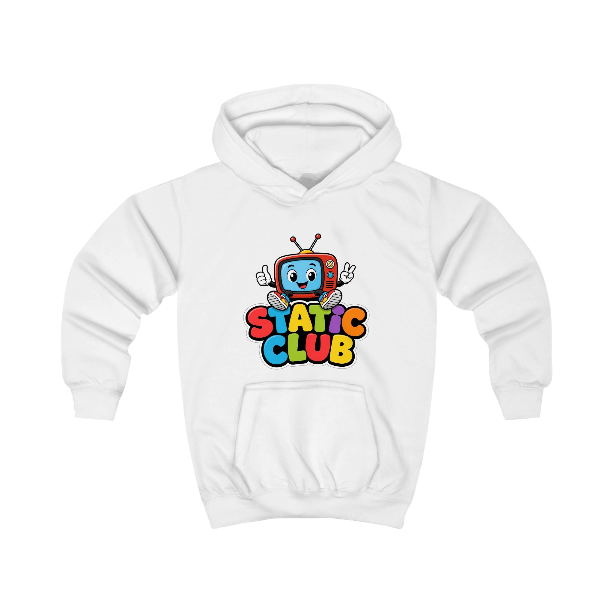 STATIC CLUB Kids Hoodie – Original Mascot