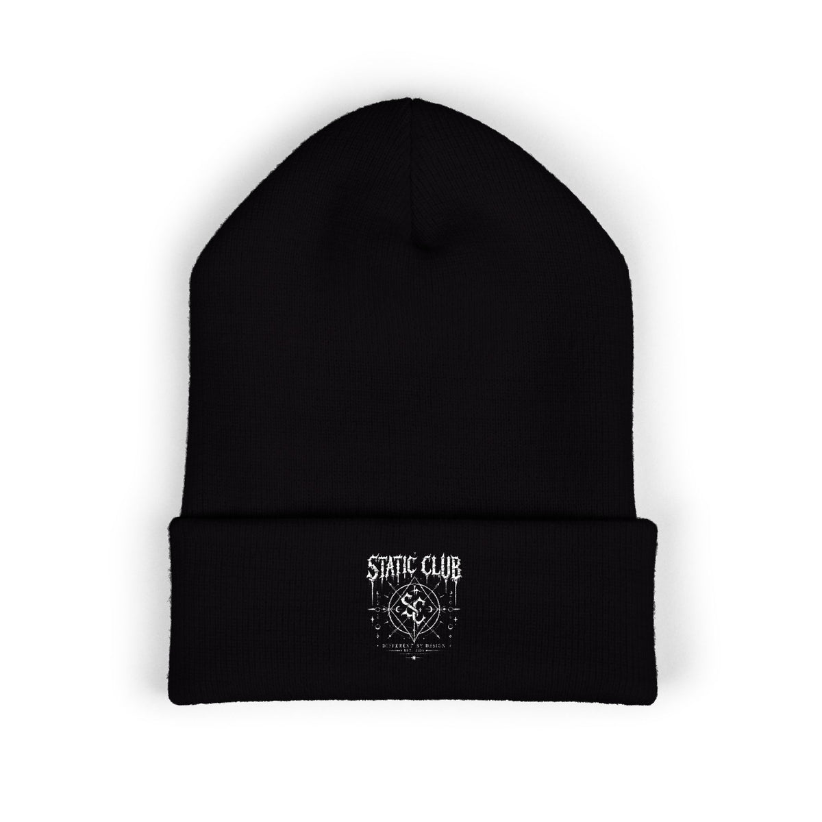 Static Club Cuffed Beanie - Gothic