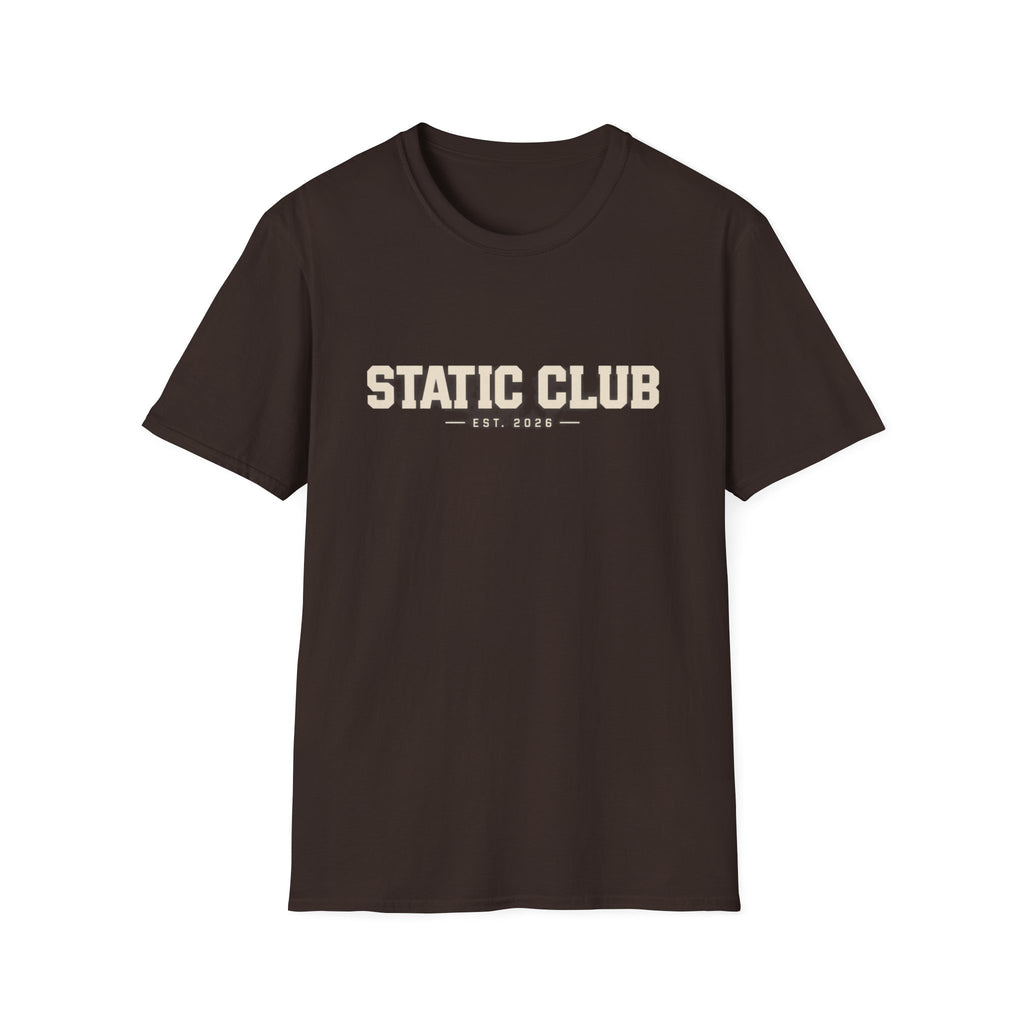 STATIC CLUB Graphic Tee — Vintage Logo T-Shirt