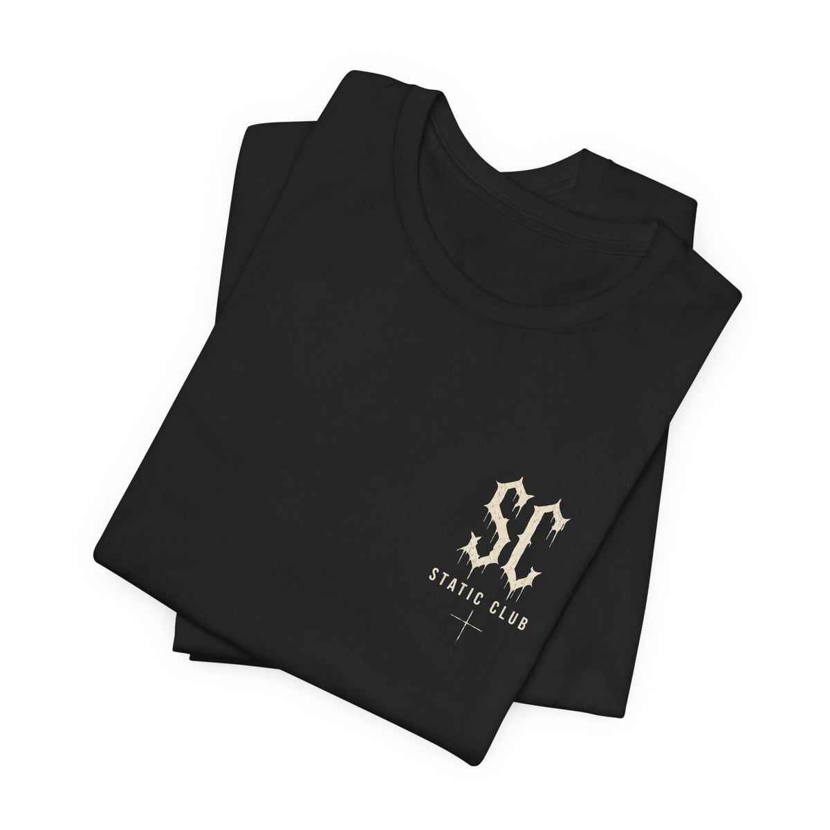 SC STATIC CLUB Pocket Tee — Vintage Logo Short Sleeve T-Shirt