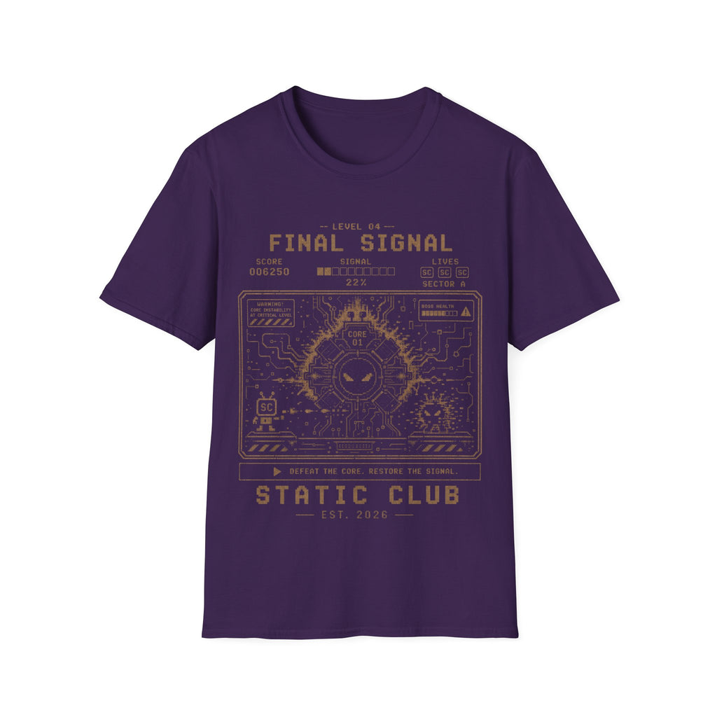 Signal Run Retro Arcade T-Shirt – Level 04: Final Signal
