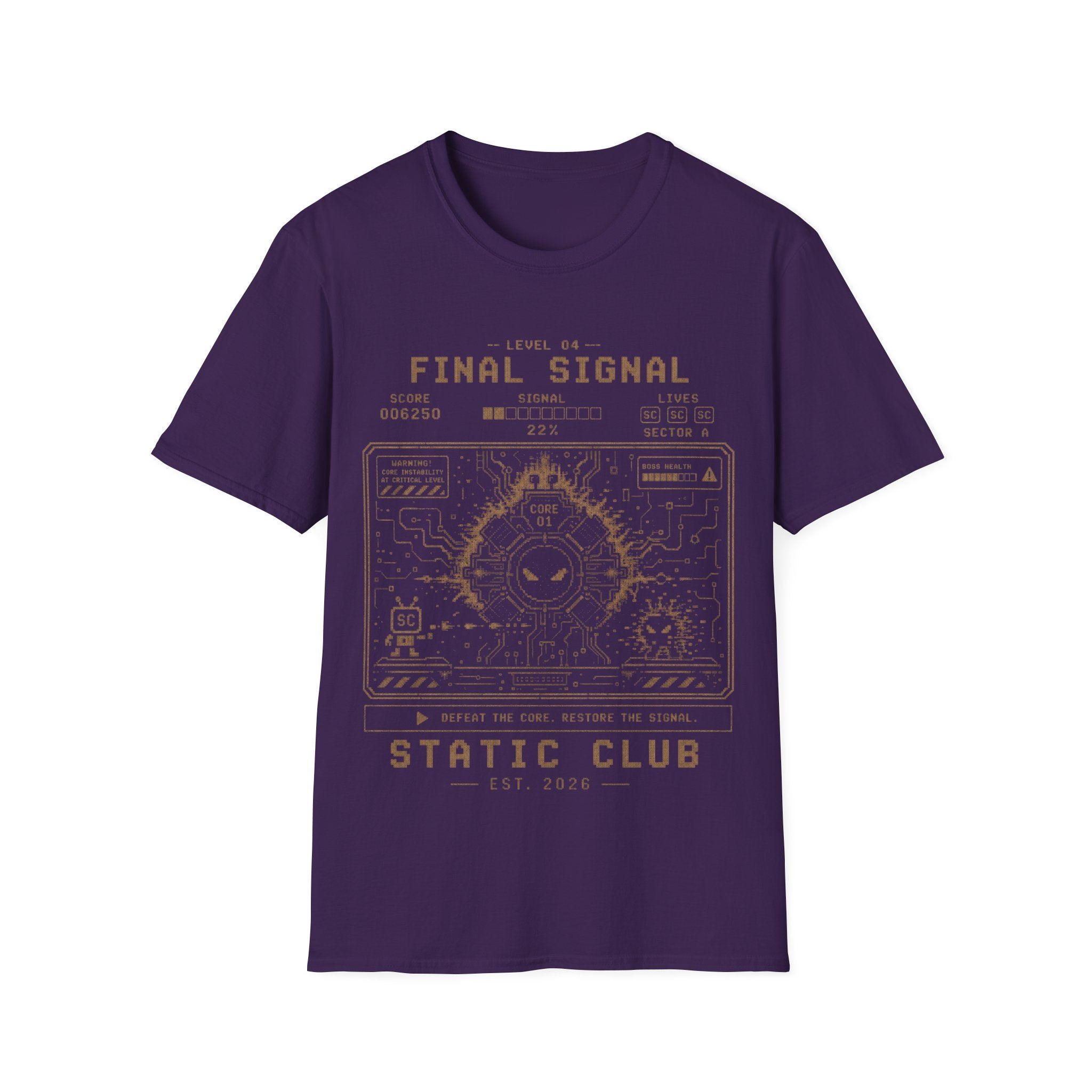 Signal Run Retro Arcade T-Shirt – Level 04: Final Signal