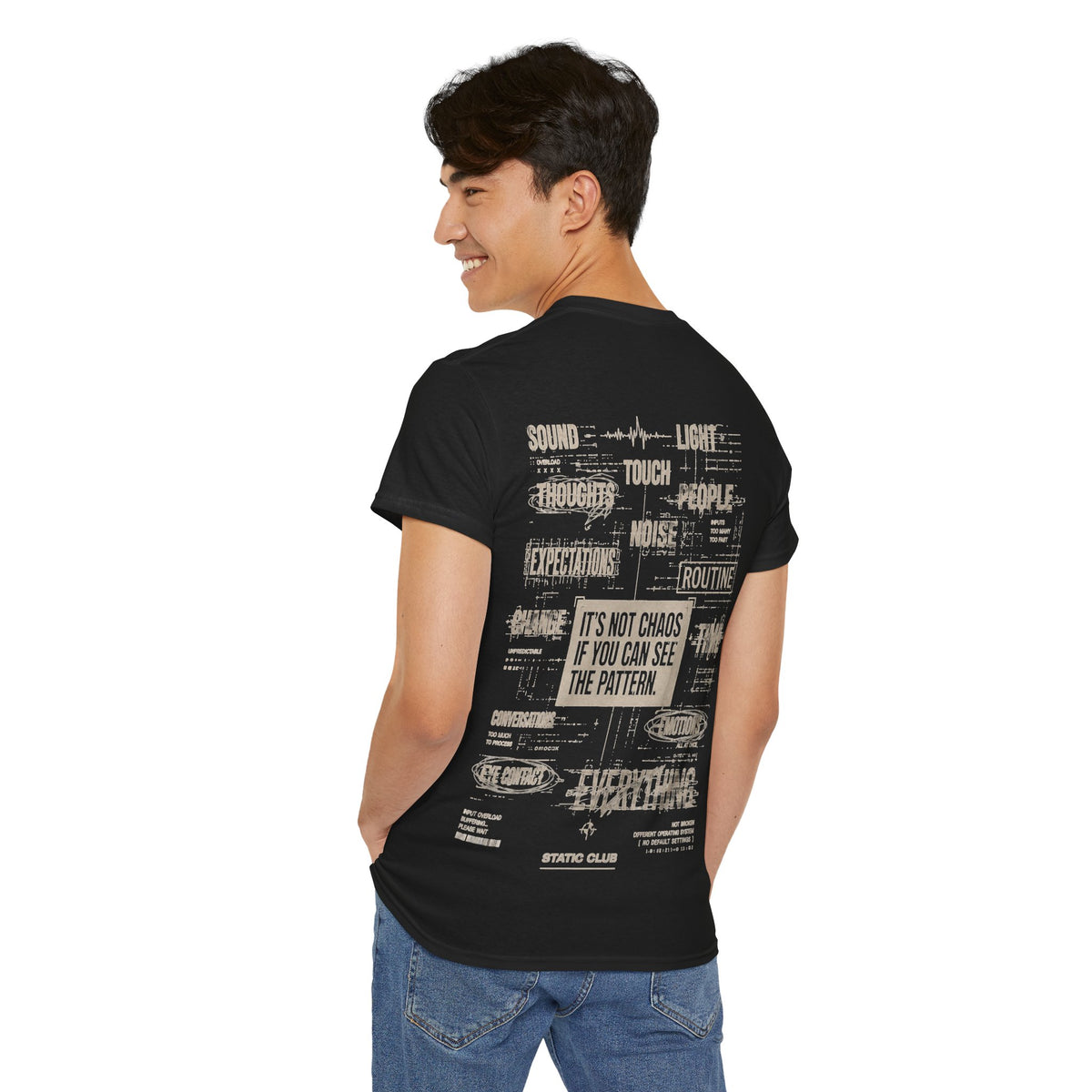 STATIC CLUB — “IT’S NOT CHAOS” Graphic Tee