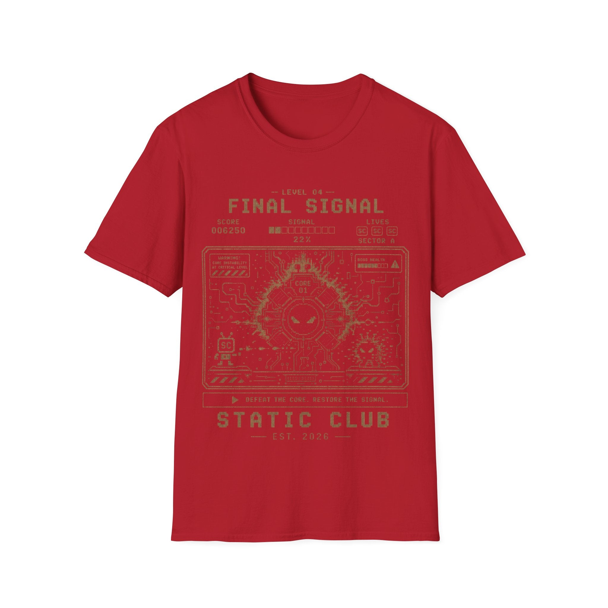 Signal Run Retro Arcade T-Shirt – Level 04: Final Signal