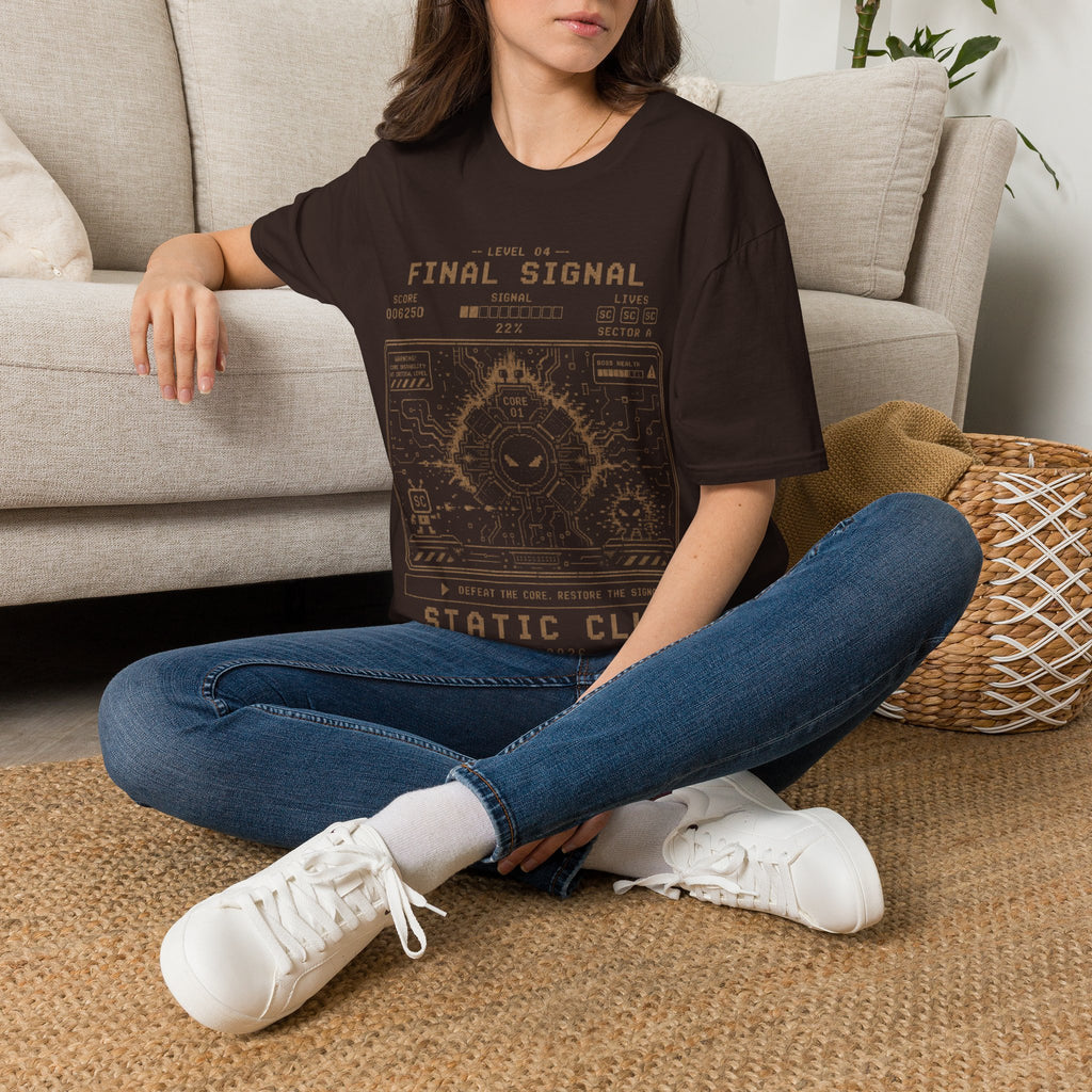 Signal Run Retro Arcade T-Shirt – Level 04: Final Signal