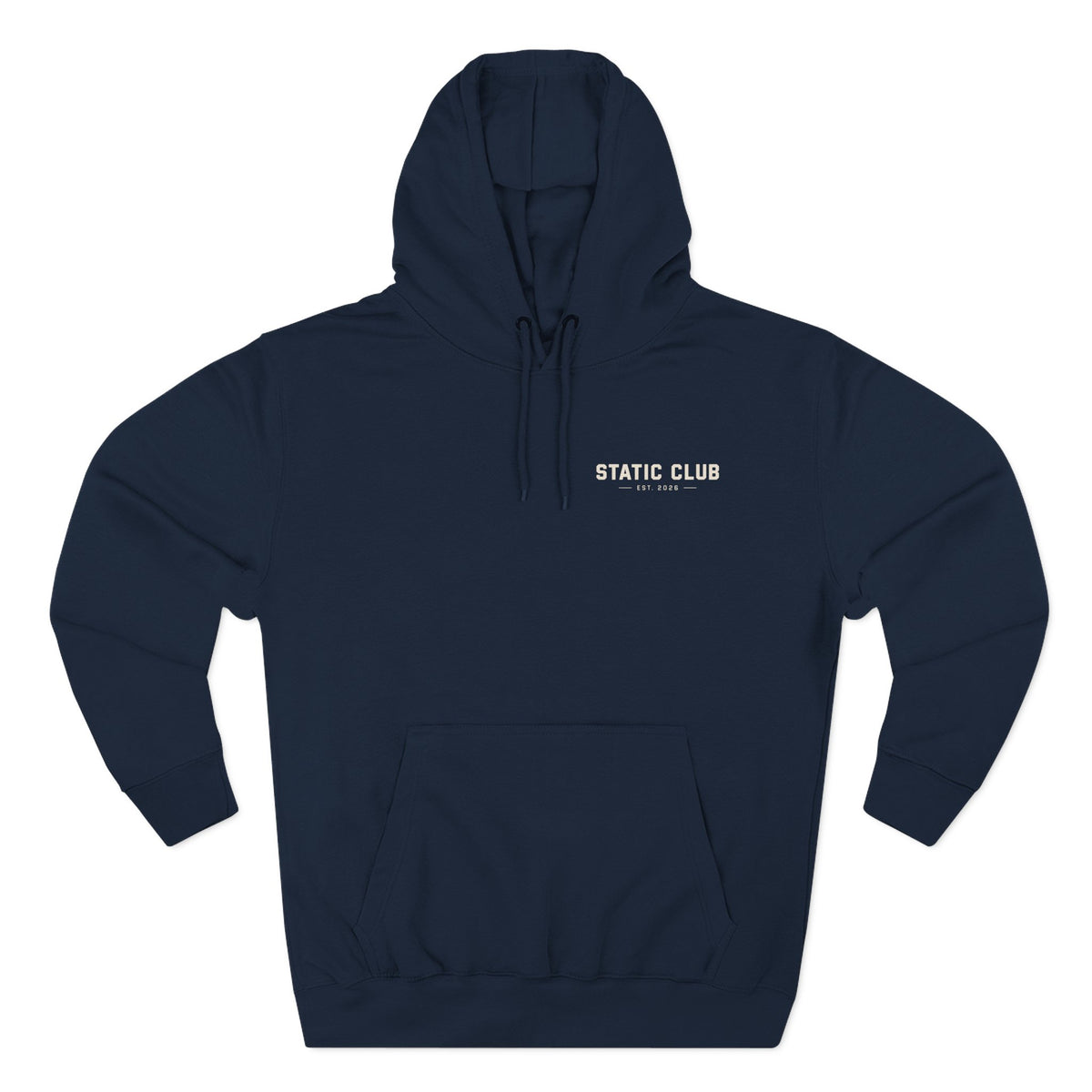 STATIC CLUB Core Hoodie — Minimal Logo
