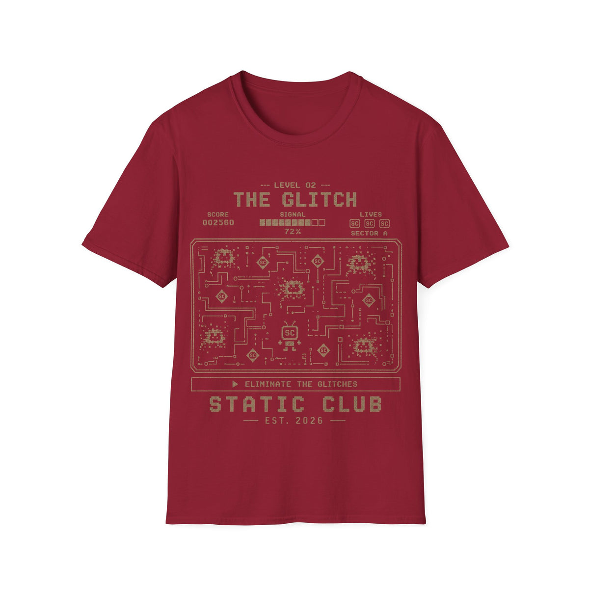 Signal Run Retro Arcade T-Shirt – Level 02