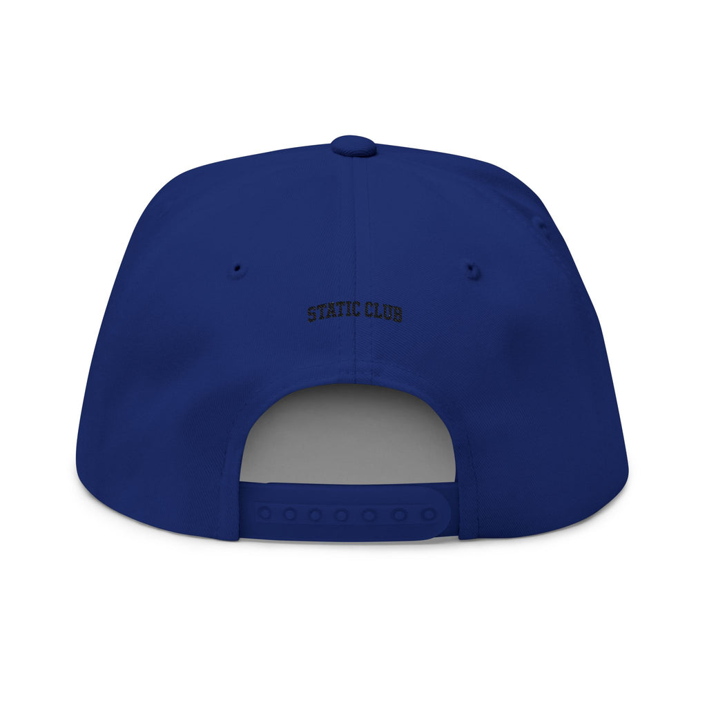 STATIC CLUB Minimal SC Snapback Cap (White, Royal, Grey, Red)
