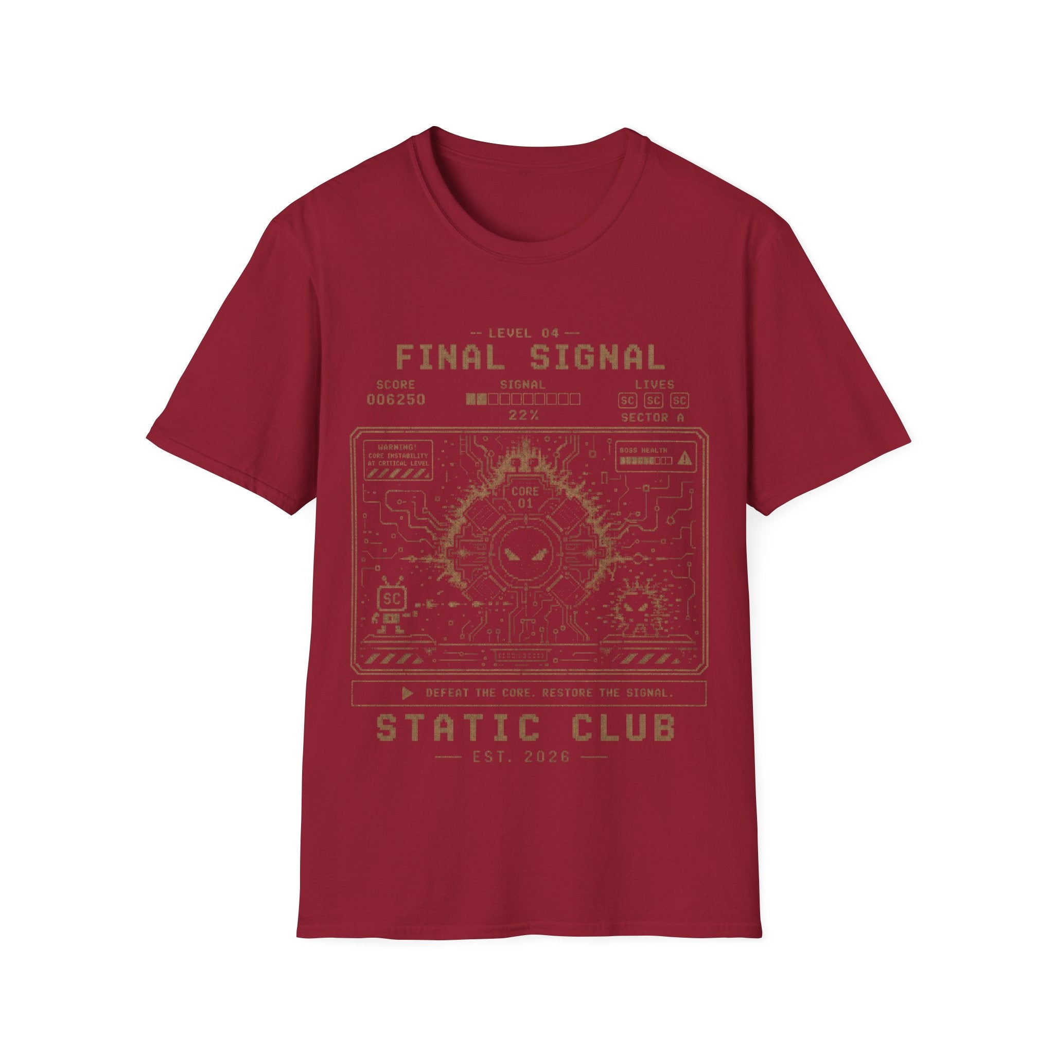 Signal Run Retro Arcade T-Shirt – Level 04: Final Signal