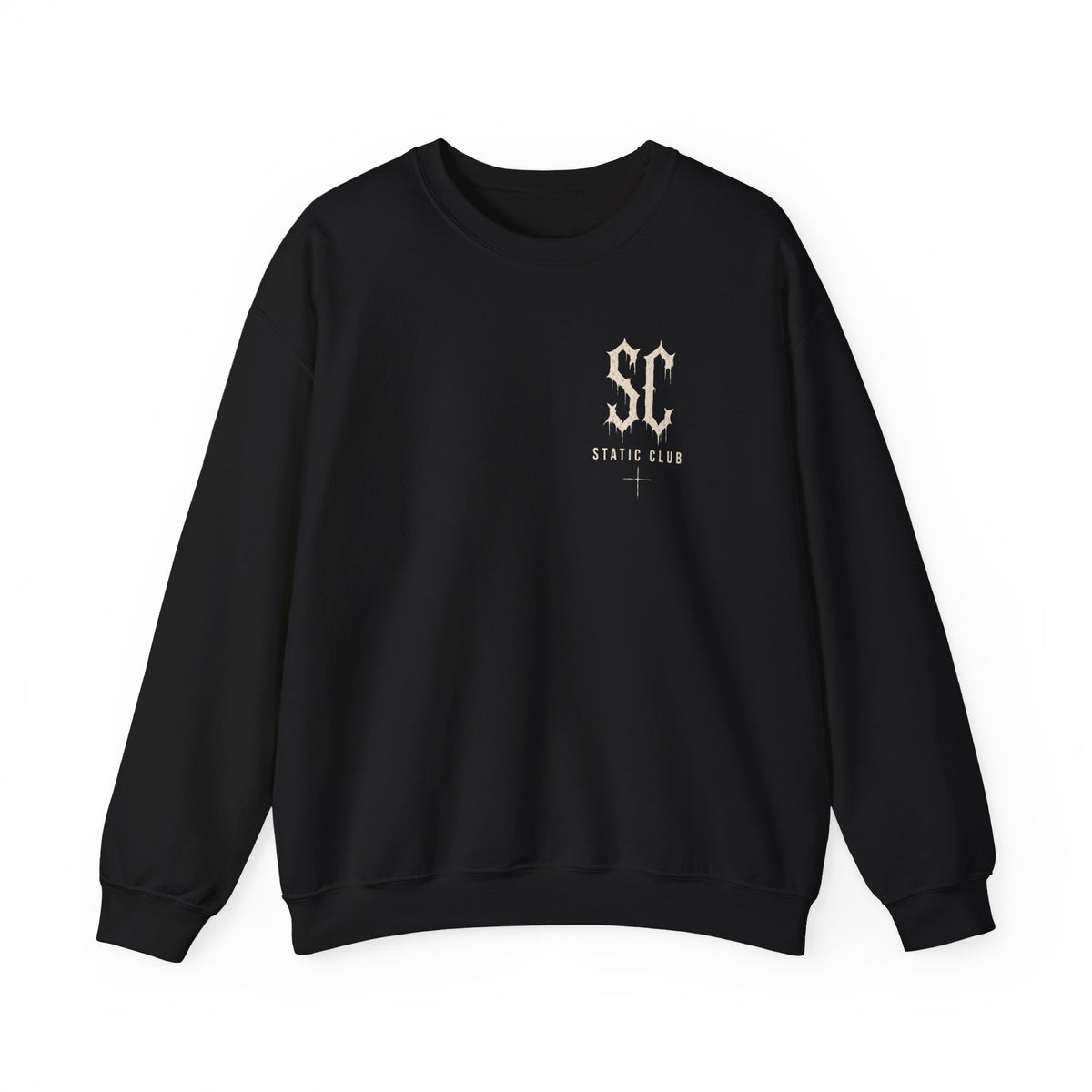SC Gothic Crewneck Sweatshirt — STATIC CLUB Logo Pullover