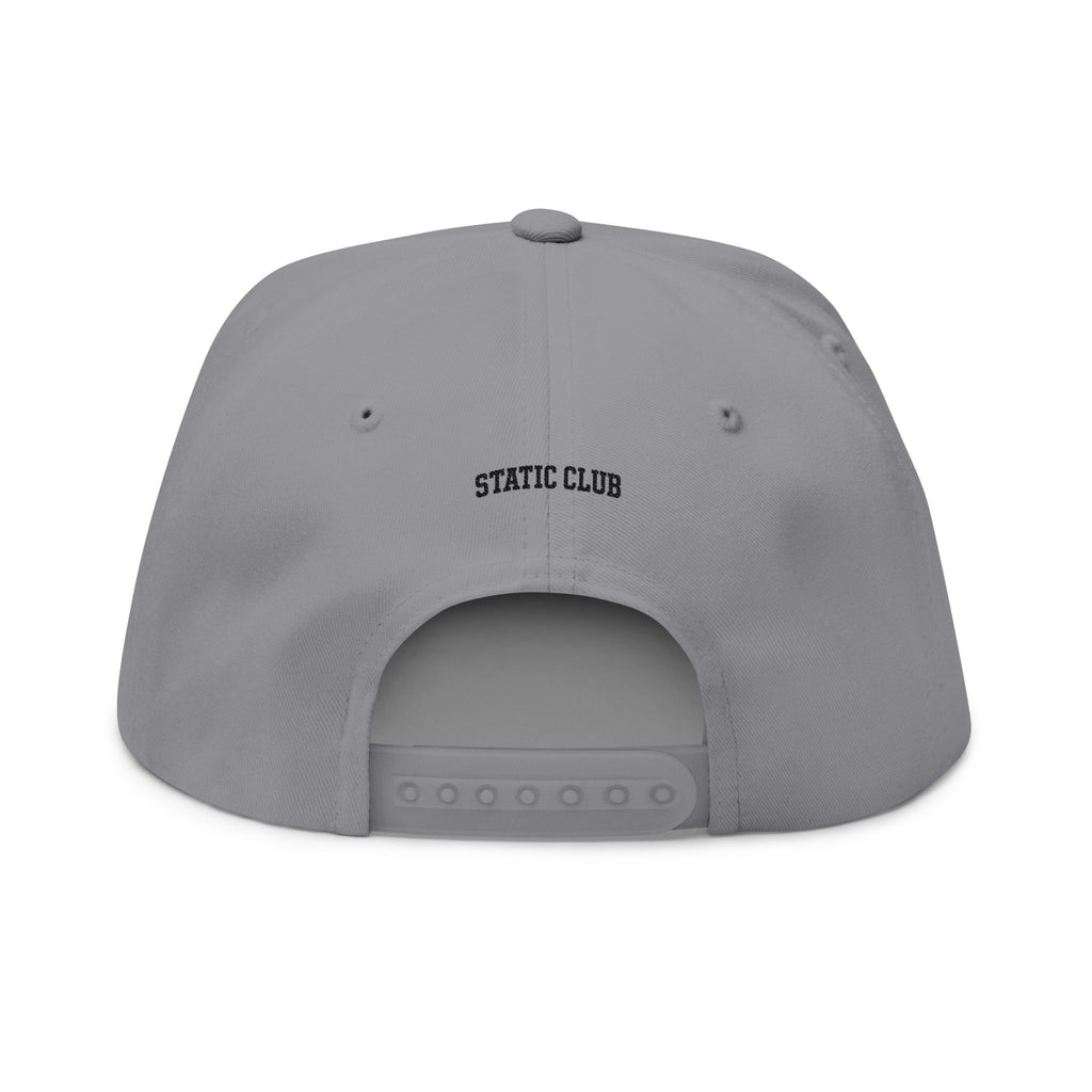 STATIC CLUB Minimal SC Snapback Cap (White, Royal, Grey, Red)