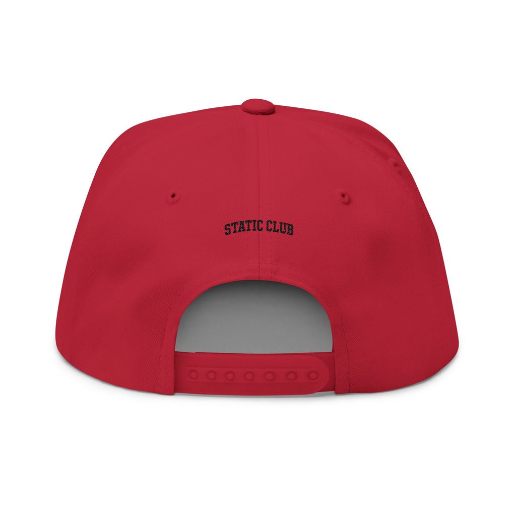 STATIC CLUB Minimal SC Snapback Cap (White, Royal, Grey, Red)