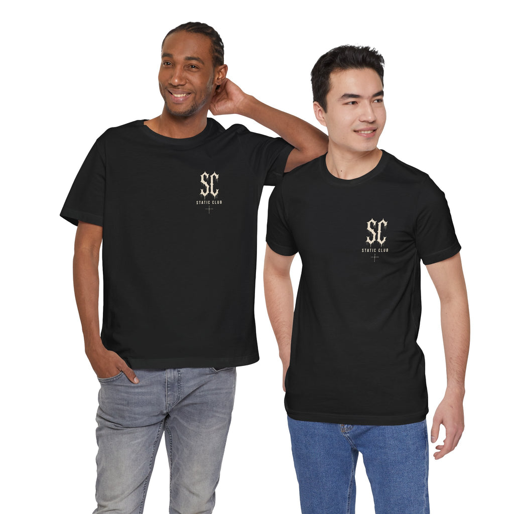 SC STATIC CLUB Pocket Tee — Vintage Logo Short Sleeve T-Shirt