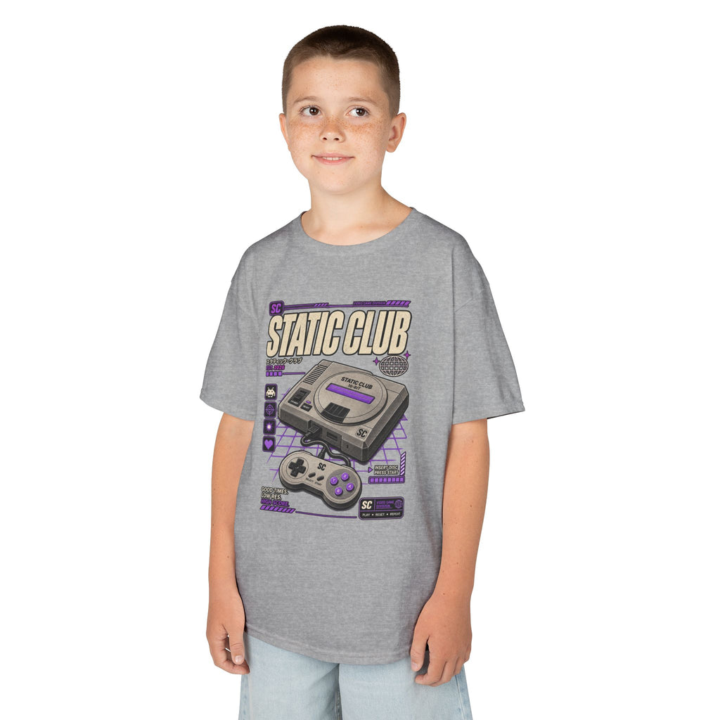 Kids Retro Gaming T-Shirt — STATIC CLUB Console Graphic