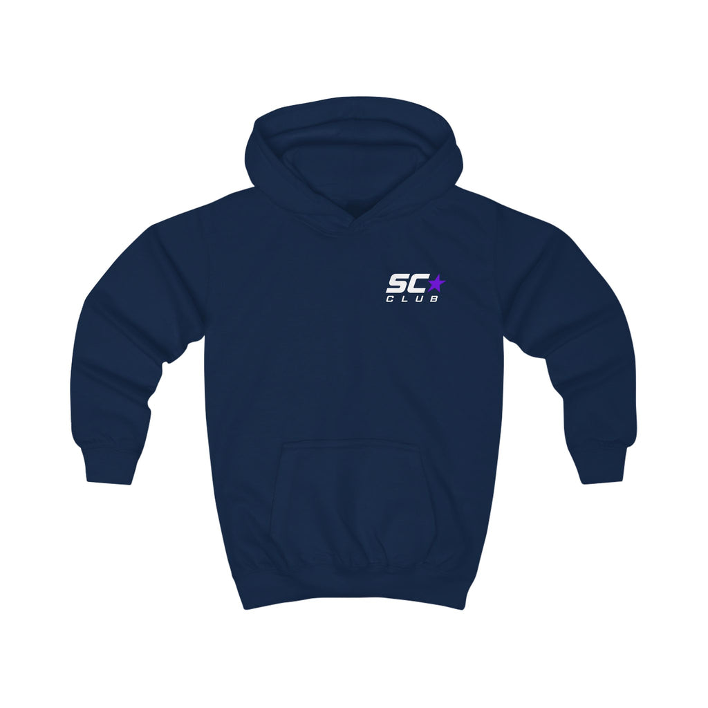Kids Hoodie - 'SC Club' Minimal Logo Pullover for Boys & Girls