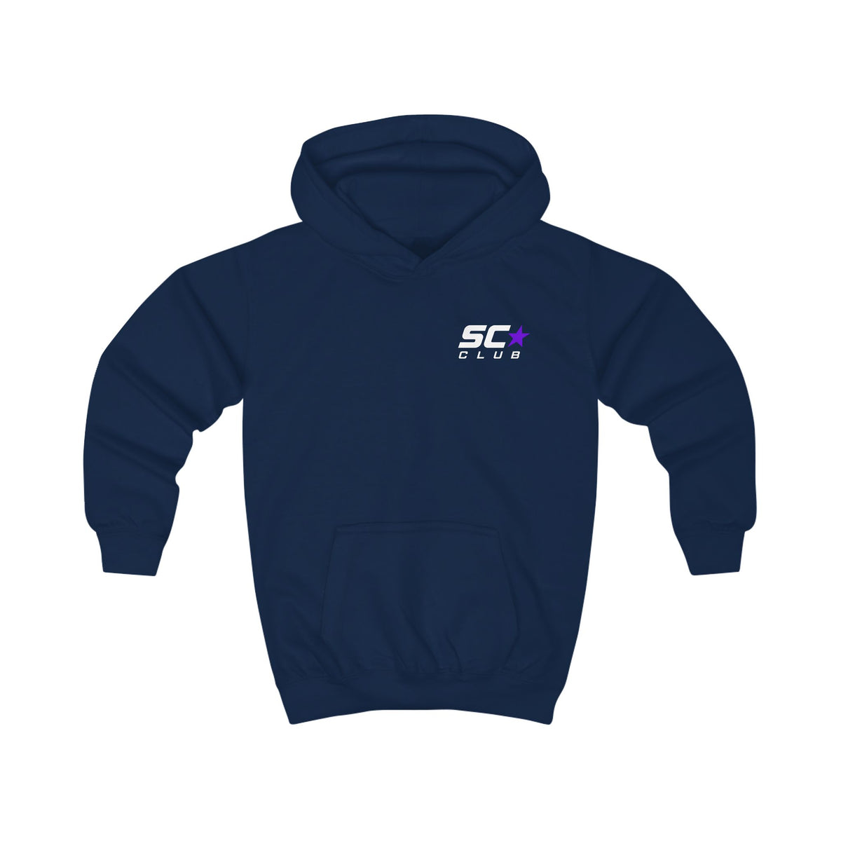 Kids Hoodie - 'SC Club' Minimal Logo Pullover for Boys & Girls