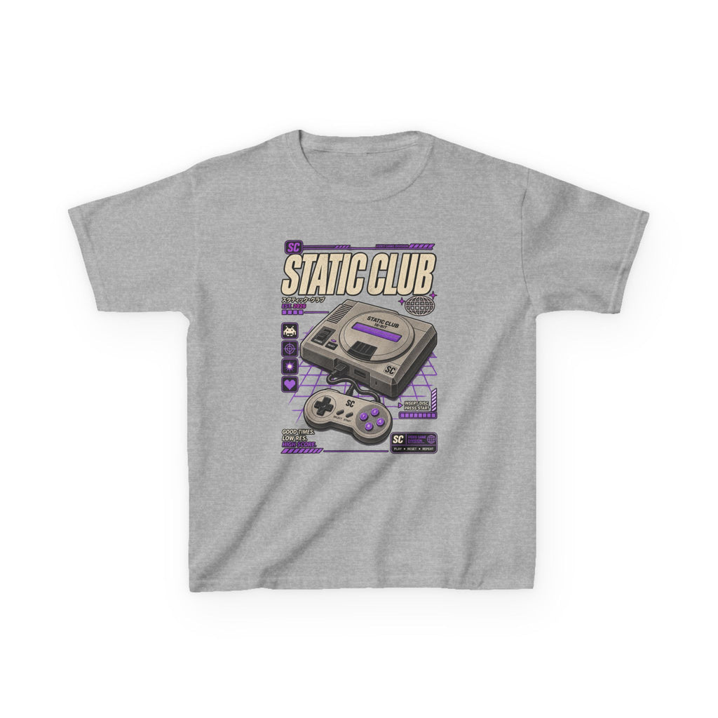 Kids Retro Gaming T-Shirt — STATIC CLUB Console Graphic