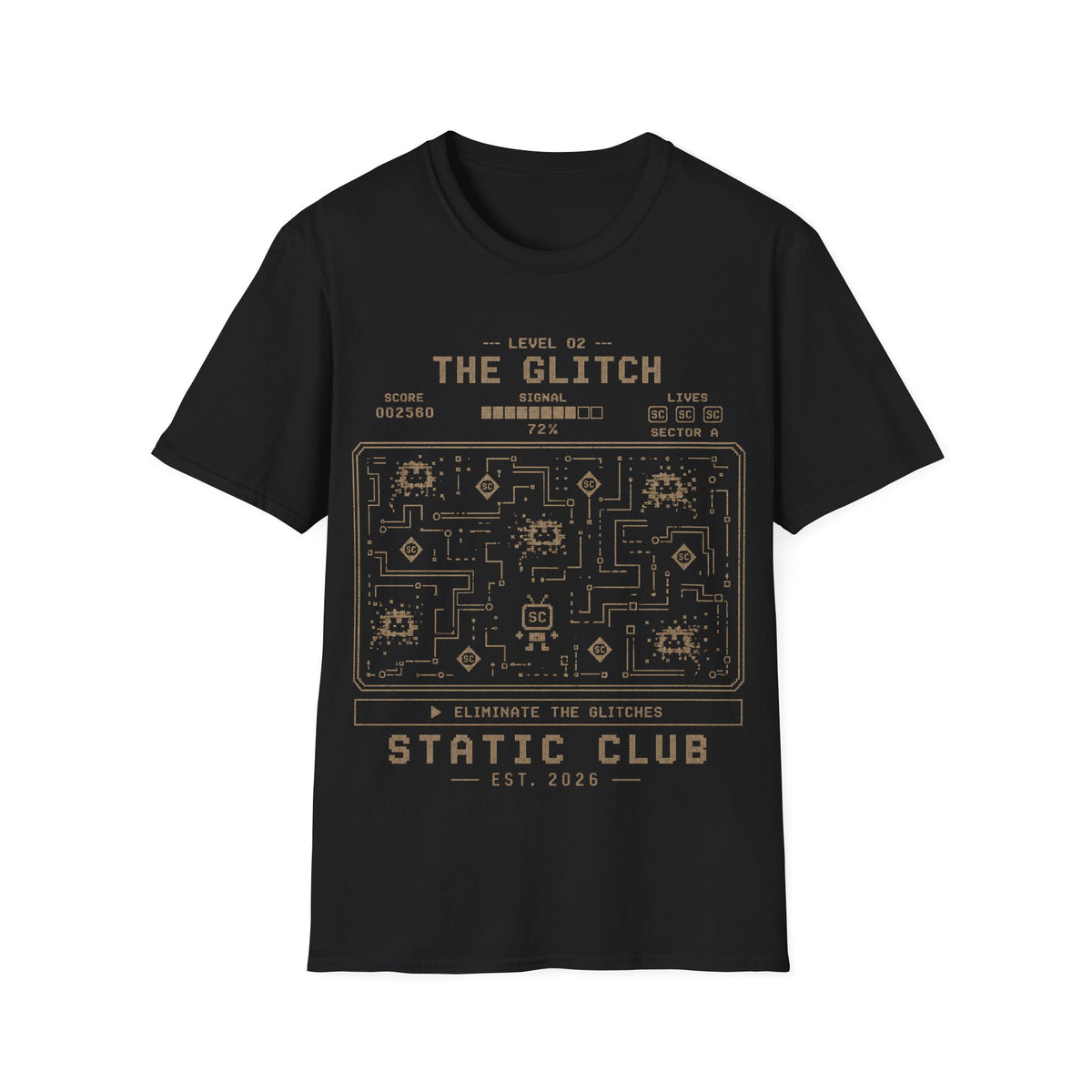 Signal Run Retro Arcade T-Shirt – Level 02