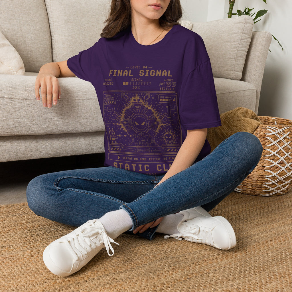 Signal Run Retro Arcade T-Shirt – Level 04: Final Signal