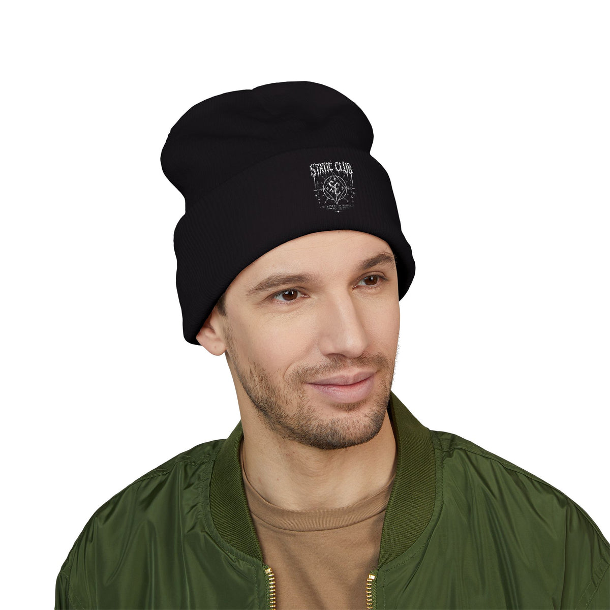 Static Club Cuffed Beanie - Gothic