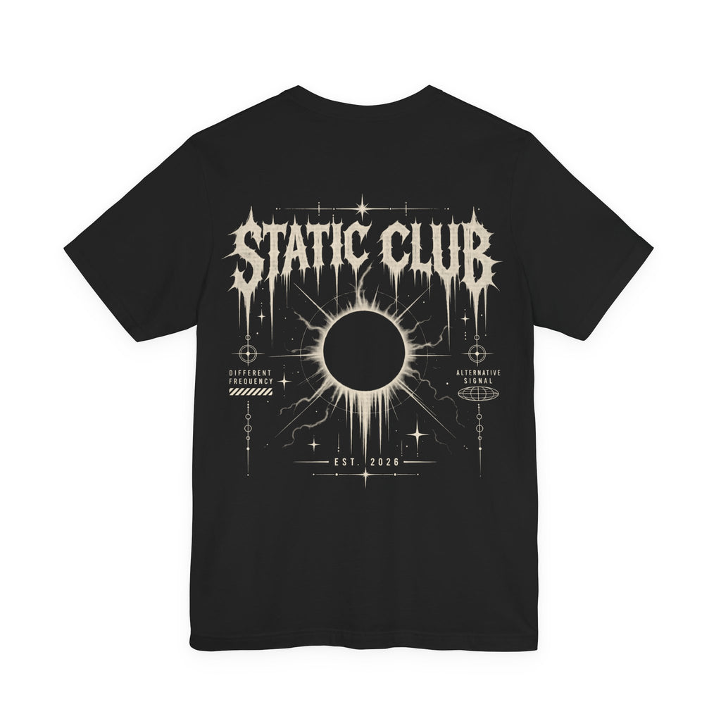 STATIC CLUB ECLIPSE Tee — Alternative Graphic Short Sleeve T-Shirt