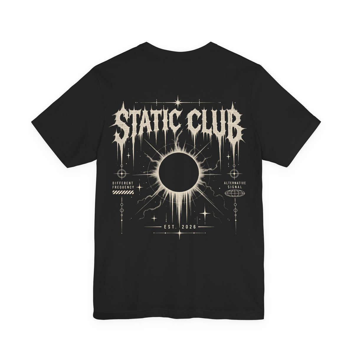 STATIC CLUB ECLIPSE Tee — Alternative Graphic Short Sleeve T-Shirt