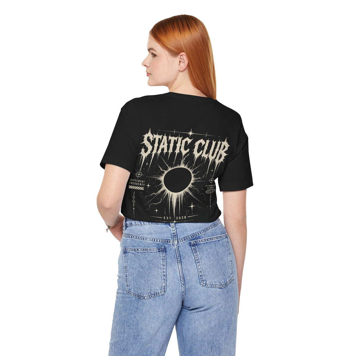 STATIC CLUB ECLIPSE Tee — Alternative Graphic Short Sleeve T-Shirt