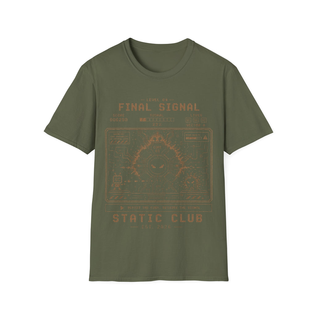 Signal Run Retro Arcade T-Shirt – Level 04: Final Signal