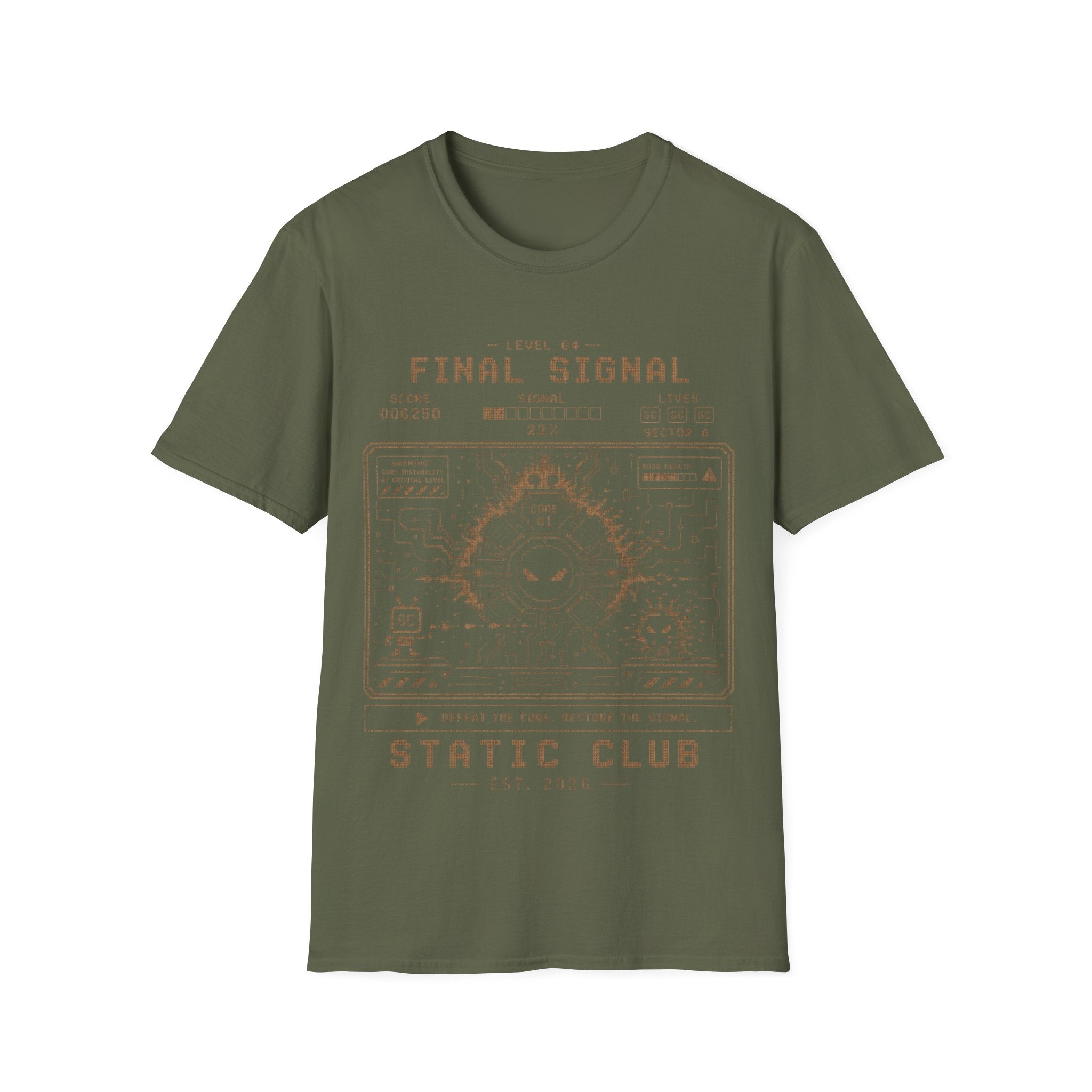 Signal Run Retro Arcade T-Shirt – Level 04: Final Signal