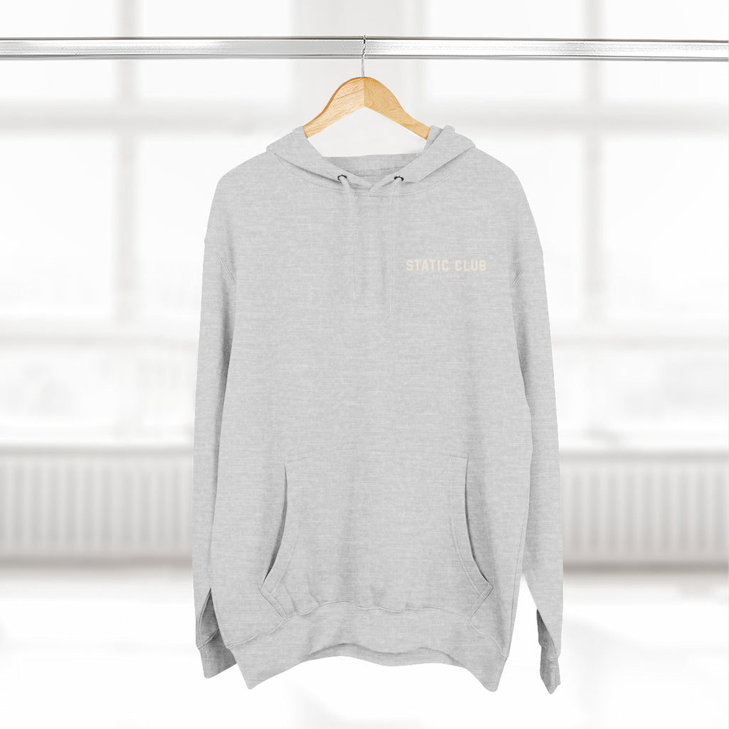 STATIC CLUB Core Hoodie — Minimal Logo