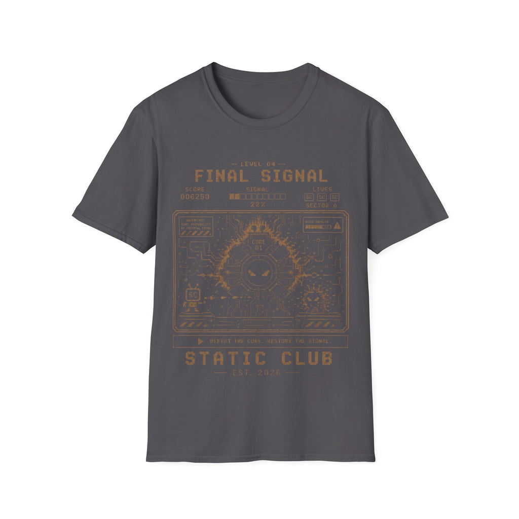 Signal Run Retro Arcade T-Shirt – Level 04: Final Signal