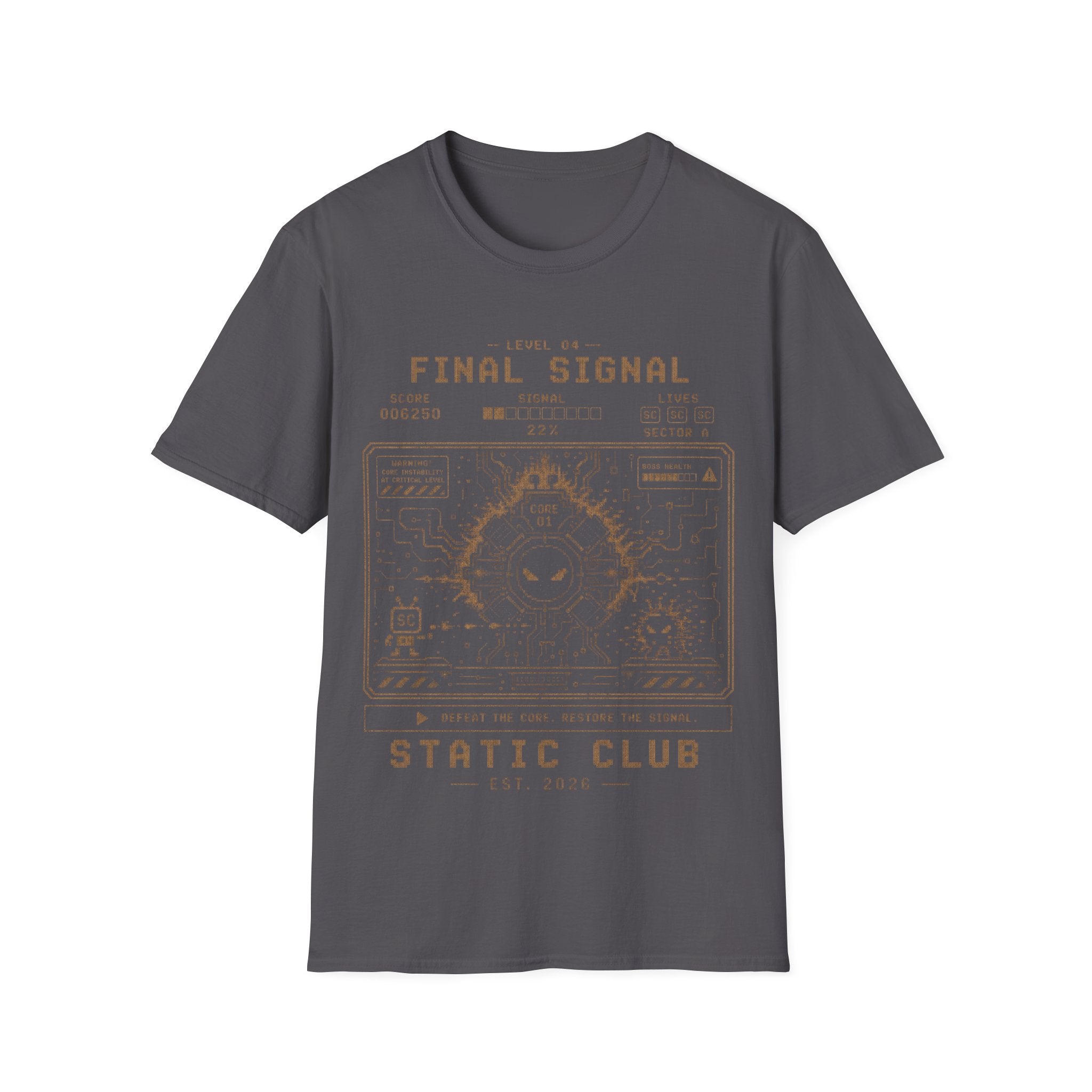 Signal Run Retro Arcade T-Shirt – Level 04: Final Signal